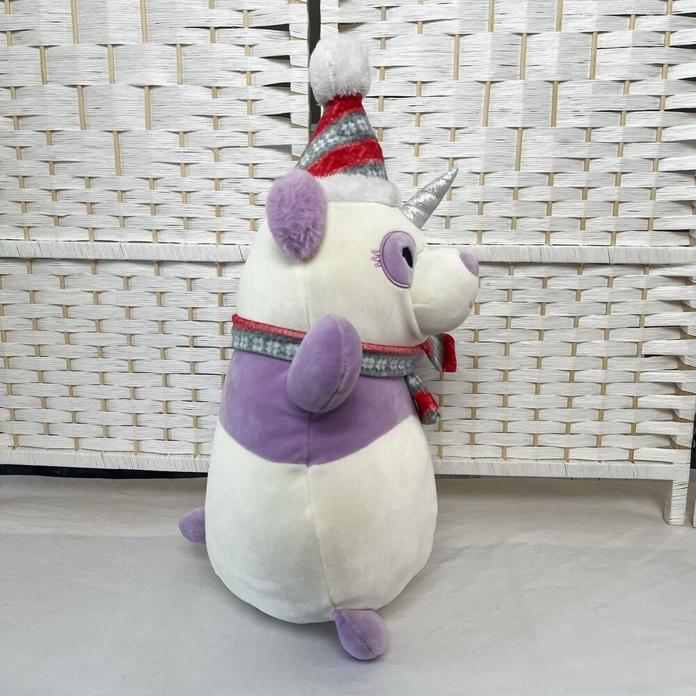 Squishmallows Paislee the Pandacorn 14" Hug Mees Christmas 2021 Holiday Plush - Picture 8 of 11